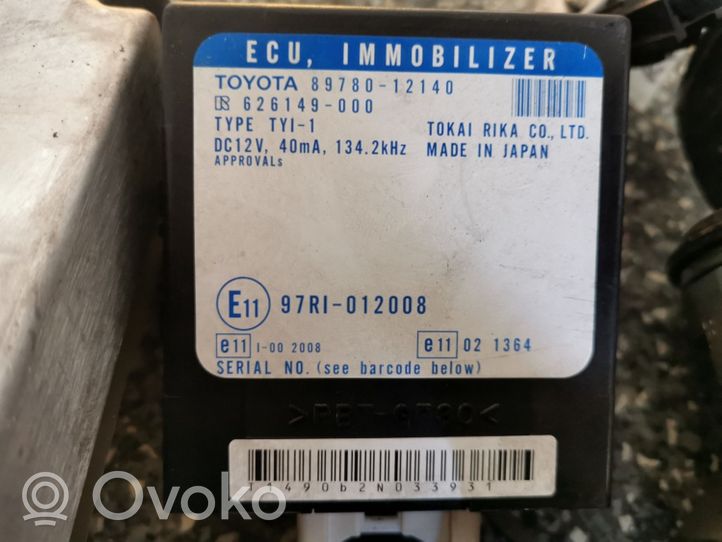 Toyota Corolla E120 E130 Kit calculateur ECU et verrouillage 8978302020