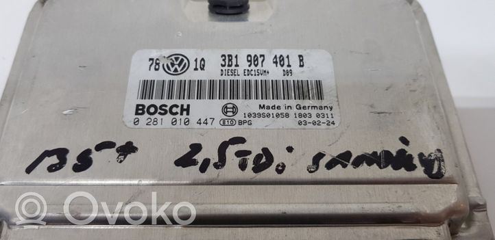 Volkswagen PASSAT B5.5 Sterownik / Moduł ECU 3B1907401B