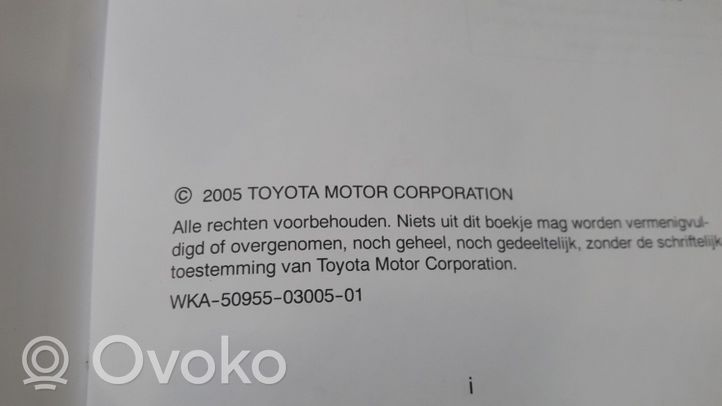 Toyota Yaris Vartotojo instrukcija 