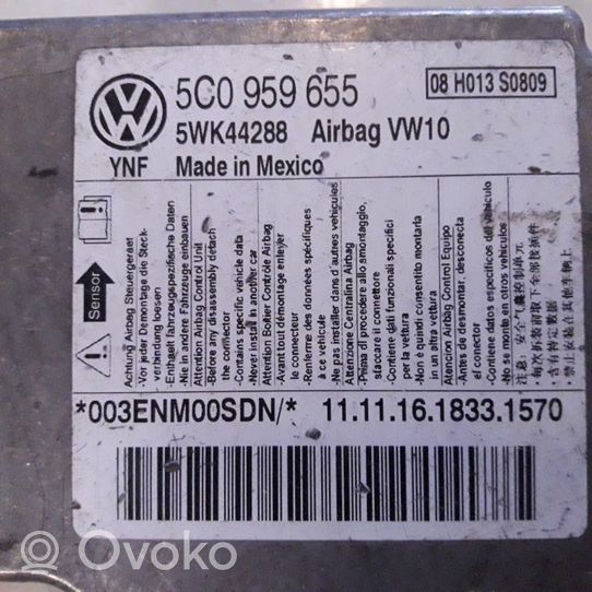 Volkswagen Golf Plus Sterownik / Moduł Airbag 5C0959655