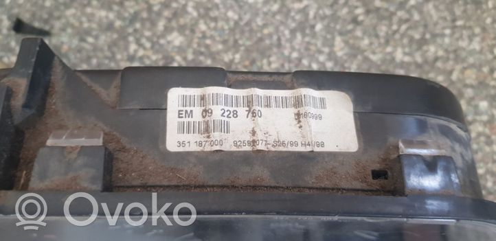 Opel Astra G Tachimetro (quadro strumenti) 092285760