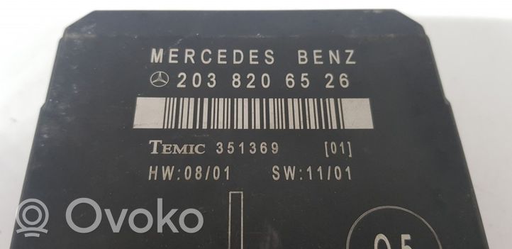 Mercedes-Benz C W203 Kiti valdymo blokai/ moduliai 2038206526