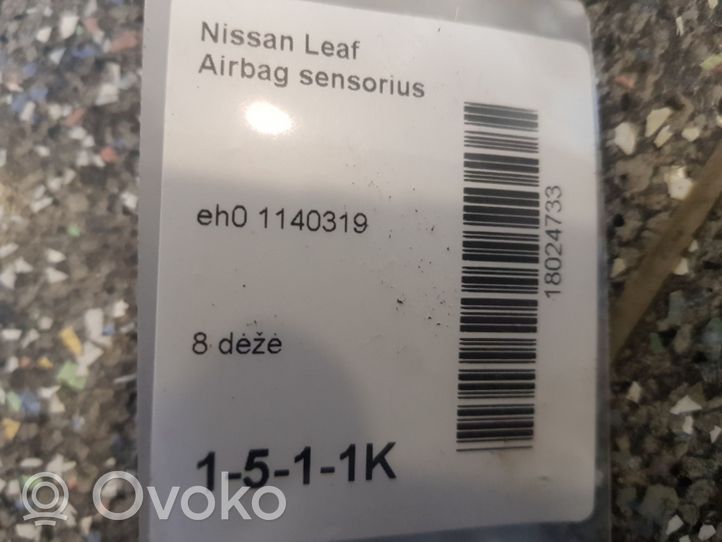 Nissan Leaf I (ZE0) Capteur de collision / impact de déploiement d'airbag EH01140319