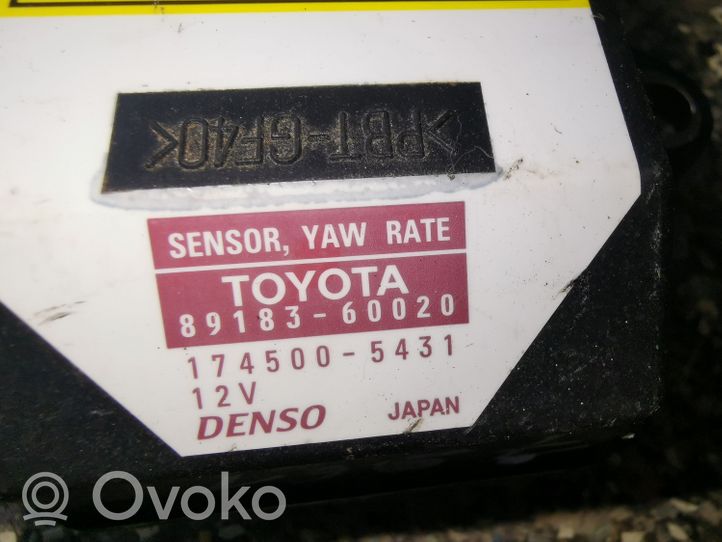 Toyota Land Cruiser (J120) Sensore di imbardata accelerazione ESP 8918360020