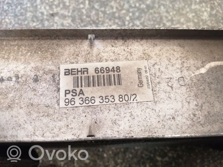 Peugeot 307 Chłodnica powietrza doładowującego / Intercooler 9636635380