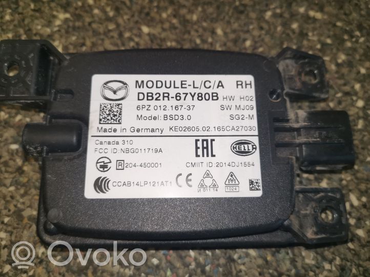 Mazda CX-3 Capteur radar d'angle mort DB2R67Y80B