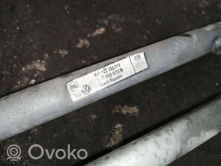 Volkswagen Multivan T5 Mechanizm i silniczek wycieraczek szyby przedniej / czołowej 7H1955023B