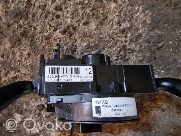 Volkswagen Multivan T5 Interruptor/palanca de limpiador de luz de giro 7H0953503L