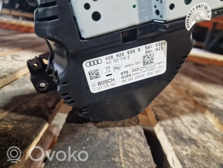 Audi A6 S6 C7 4G Geschwindigkeitsmesser Cockpit 4G8920934D