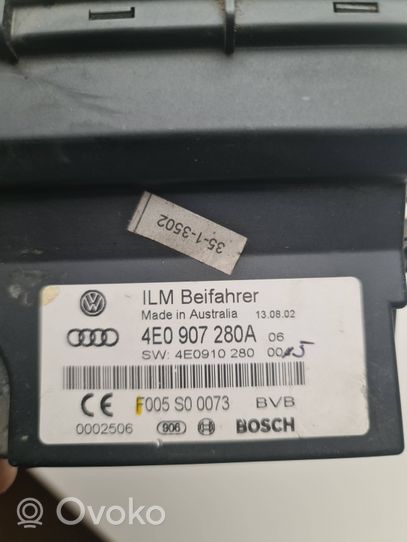 Audi A8 S8 D3 4E Maitinimo valdymo blokas 4E0907280A