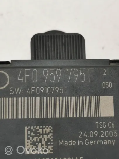 Audi A6 S6 C6 4F Durų elektronikos valdymo blokas 4F0959795E