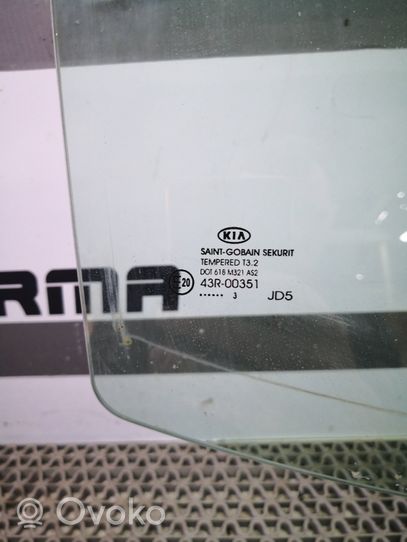 KIA Ceed Vetro del finestrino della portiera posteriore DOT618M321AS2