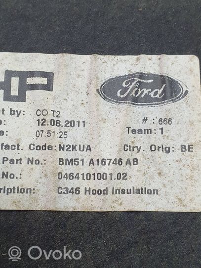 Ford Focus Konepellin ääni- ja lämpöeriste BM51A16746AB