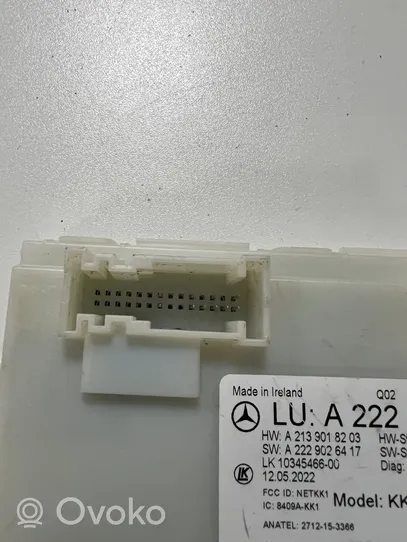 Mercedes-Benz S W222 Centralina/modulo keyless go A2229004618