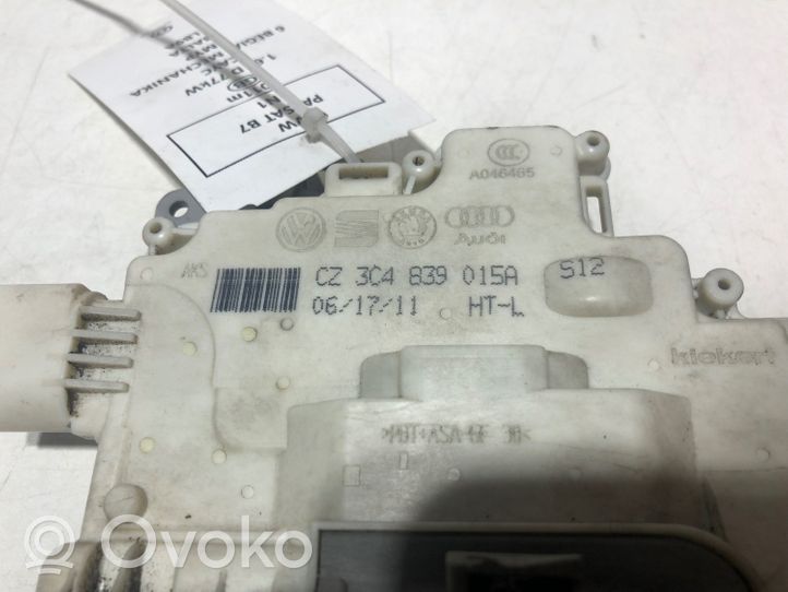 Volkswagen PASSAT B7 Etuoven lukko 3C4839015A