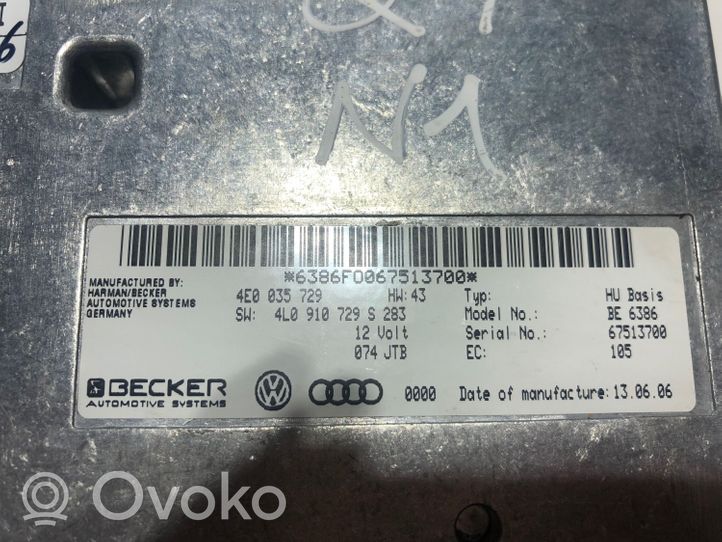 Audi Q7 4L Multimedian ohjauslaite 4L0910729S