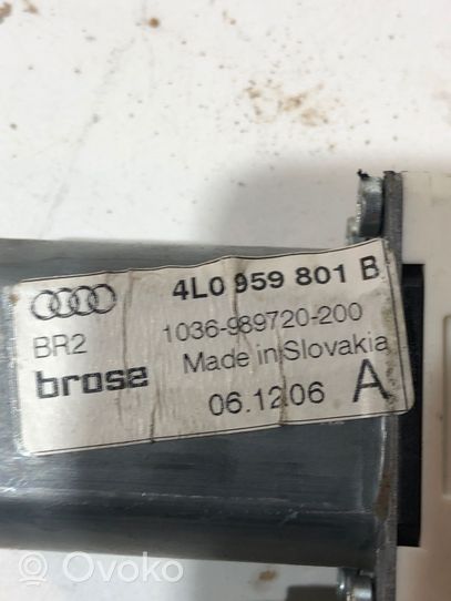 Audi Q7 4L Mécanisme de lève-vitre avec moteur 4L0959801B