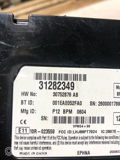 Volvo V50 Bluetoothin ohjainlaite/moduuli 31282349