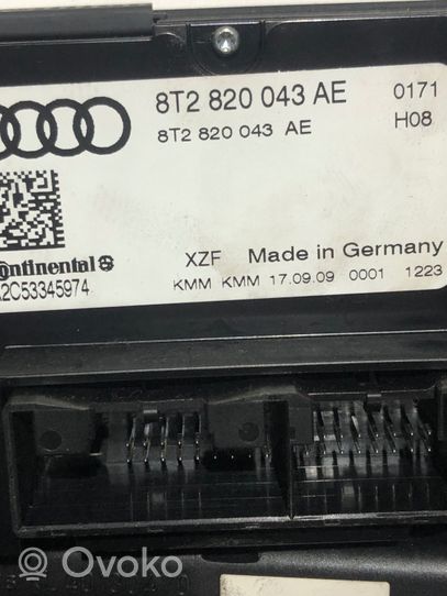 Audi Q5 SQ5 Ilmastoinnin ohjainlaite 8T2820043AE