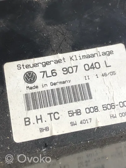 Volkswagen Touareg I Ilmastoinnin ohjainlaite 7L6907040L