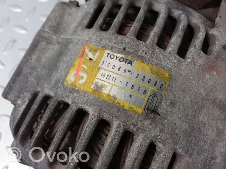 Toyota Corolla E120 E130 Generatore/alternatore 2706022030