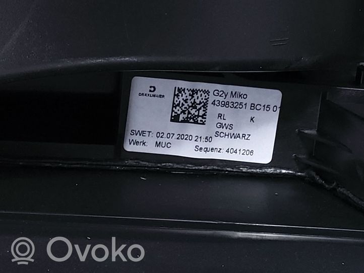 BMW 3 G20 G21 Armrest 511658450713