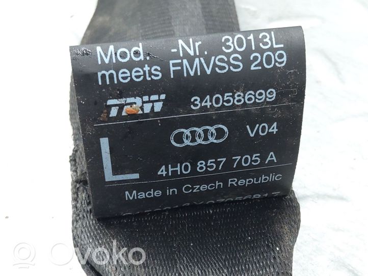 Audi A8 S8 D4 4H Ceinture de sécurité avant 4H0857705A