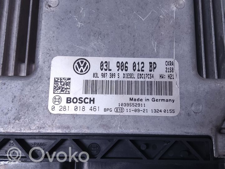 Volkswagen PASSAT B7 USA Moottorin ohjainlaite/moduuli 03L906012BP