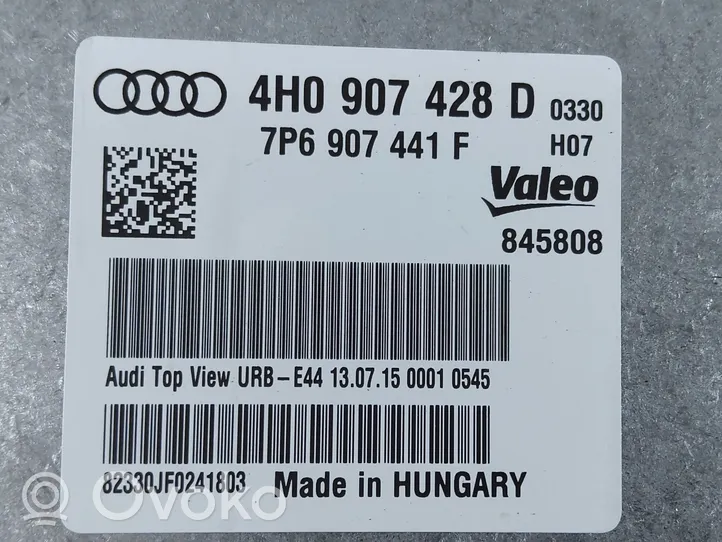 Audi A8 S8 D4 4H Kameran ohjainlaite/moduuli 4H0907428D