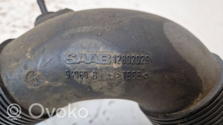 Saab 9-3 Ver2 Rura / Wąż dolotowy powietrza turbiny 12802029