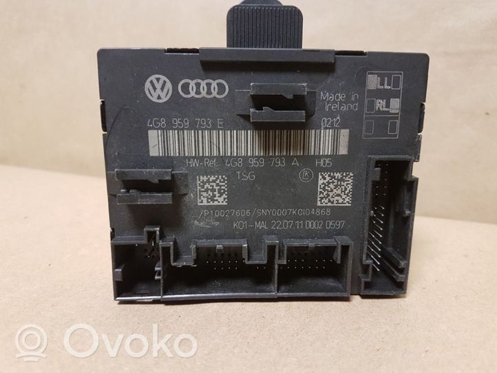 Audi A6 S6 C7 4G Durų elektronikos valdymo blokas 4G8959793E