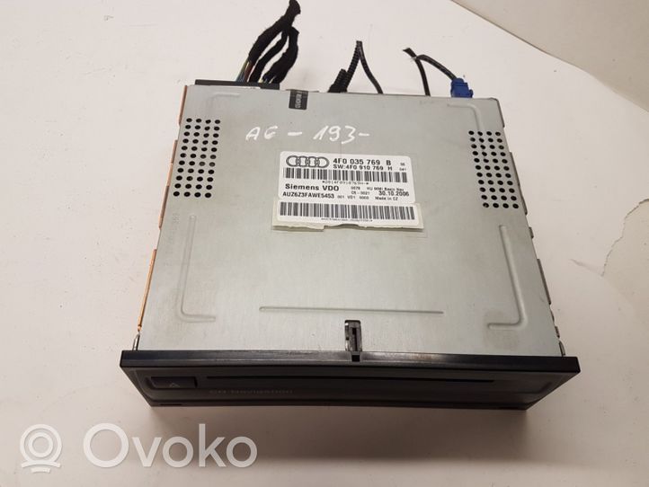 Audi A6 S6 C6 4F Radio / CD/DVD atskaņotājs / navigācija 4F0035769B