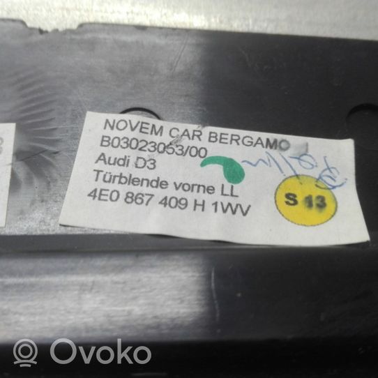 Audi A8 S8 D3 4E Barra di rivestimento della portiera anteriore 4E0867409H