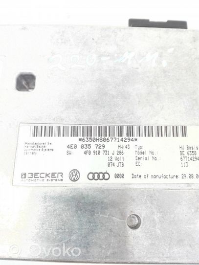 Audi A6 Allroad C6 Modulo di controllo video 4E0035729
