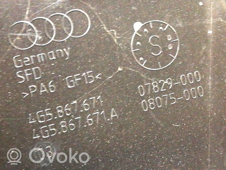 Audi A6 S6 C7 4G Marco de la luna/vidrio de la puerta trasera 4G5867671