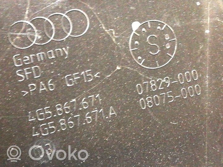 Audi A6 S6 C7 4G Galinių durų stiklo rėmas 4G5867671