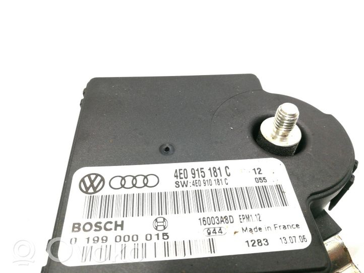 Audi A8 S8 D3 4E Akumuliatoriaus valdymo blokas 4E0915181C