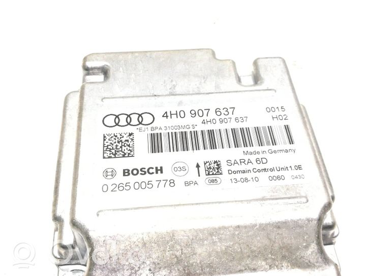 Audi A8 S8 D4 4H Sensor ESP de aceleración de frecuencia del intermitente 4H0907637