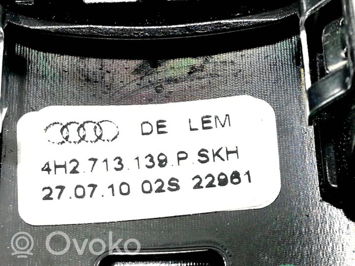 Audi A7 S7 4G Vaihdevivun/vaihtajan verhoilu nahka/nuppi 4H2713139P