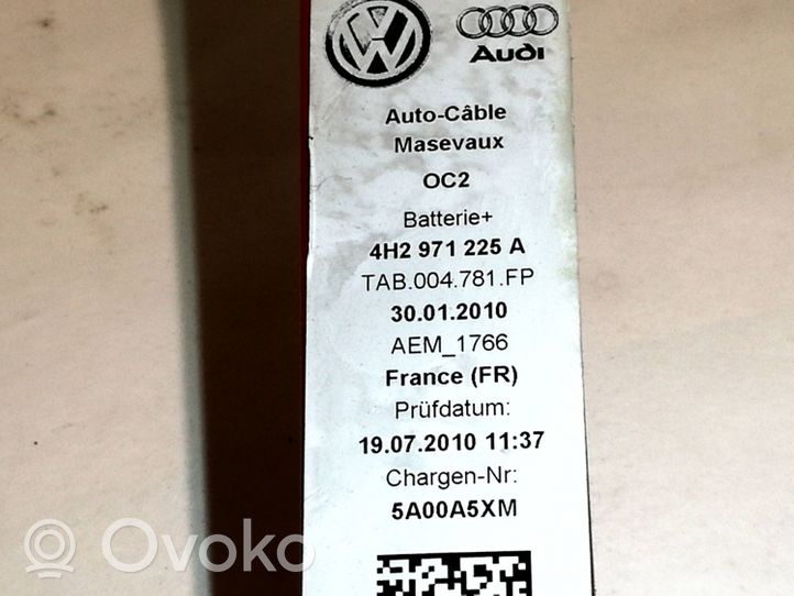 Audi A8 S8 D4 4H Câble de batterie positif 4H2971225A