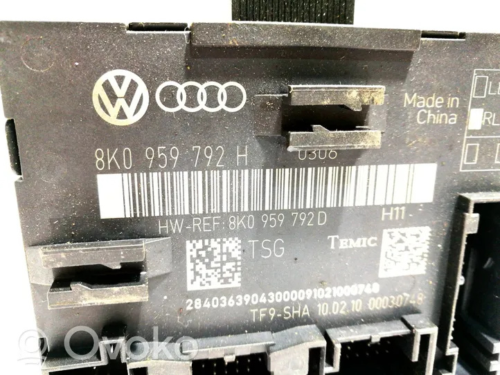 Audi Q5 SQ5 Oven ohjainlaite/moduuli 8K0959792H