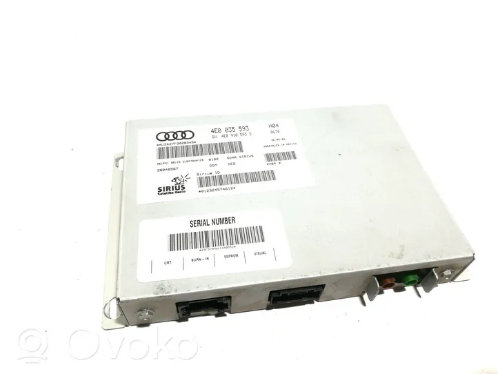 Audi A8 S8 D3 4E Console centrale, commande de multimédia l'unité principale 4E0035593