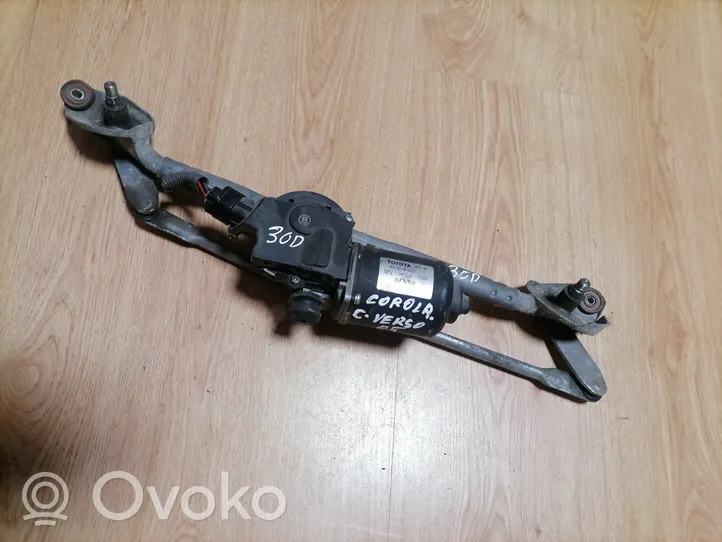 Toyota Corolla Verso E121 Tringlerie et moteur d'essuie-glace avant 851100F020