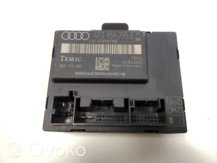 Audi A6 S6 C6 4F Unité de commande module de porte 4F0959795E