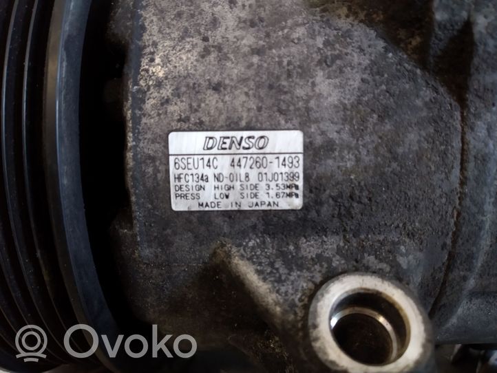 Toyota Auris 150 Ilmastointilaitteen kompressorin pumppu (A/C) 4472601493