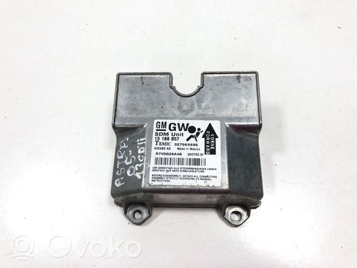 Opel Astra H Module de contrôle airbag 13188857