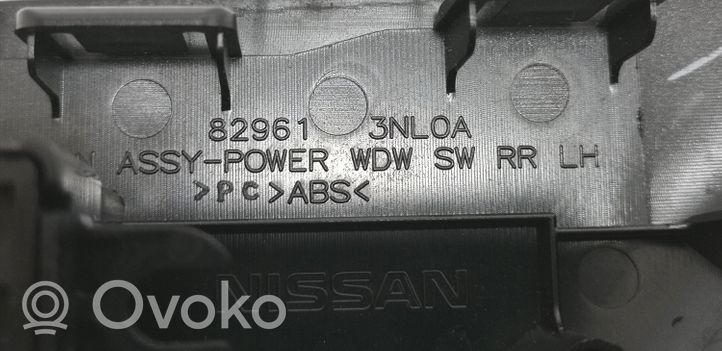 Nissan Leaf I (ZE0) Interruttore di controllo dell’alzacristalli elettrico 829613NLOA