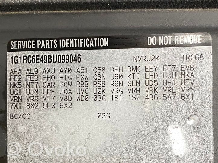 Opel Ampera Dolny panel schowka koła zapasowego 22739249