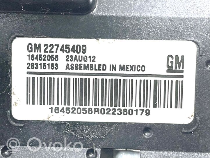 Chevrolet Volt I Resistencia motor/ventilador de la calefacción 22745409