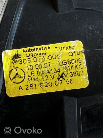 Mercedes-Benz R W251 Światło przeciwmgłowe przednie A2518200756